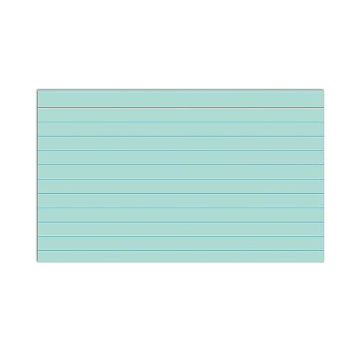 C-Line 3” x 5” Index Cards, Assorted Colors, Ruled, 100/PK (48810)