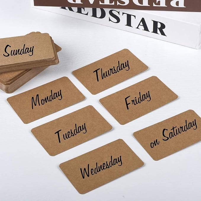 Kraft Paper Cards 100 Pcs Index Cards 3 x 5 Inch Blank Kraft Note Cards for Note-taking, Greeting card writing and DIY projects