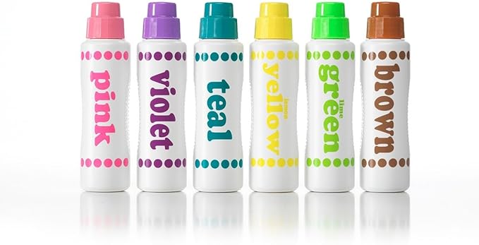 Do A Dot Art! Brilliant Colors 6 Pack Washable Paint Dot Markers Daubers for Children, The Original Dot Art Marker, Made in the USA