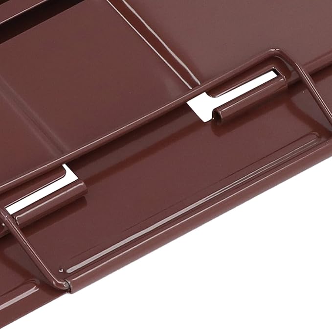 Book Holder Stand Adjustable Height Angle Ergonomic Design Foldable Portable Metal Reading Stand for Home Office School Iron Material 22 x 21cm (Coffee)
