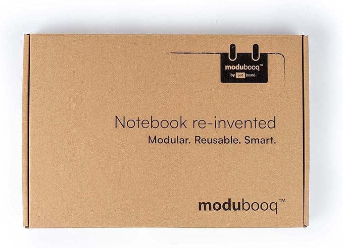 MODUBOOQ organizer, apricot - Modular Reusable Smart Notebook A5 - Notebook with Tabs & Discbound System - 40 modular pages with duratech3 technology - Washable and writes like paper