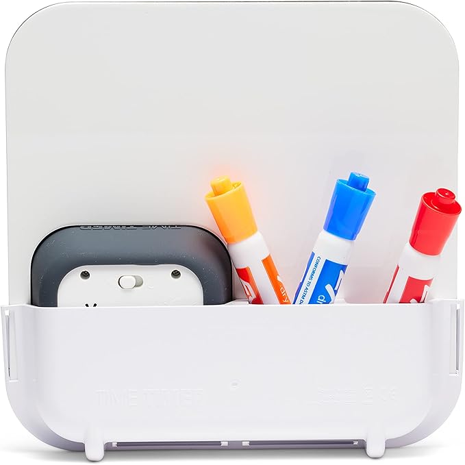 TIME TIMER MOD with Dry Erase Board — 60-Minute Visual Countdown Timer with Magnetic Whiteboard — for Notes, Chores, Classroom and Office Reminders, Visual Schedules, for Kids and Adults (Charcoal)