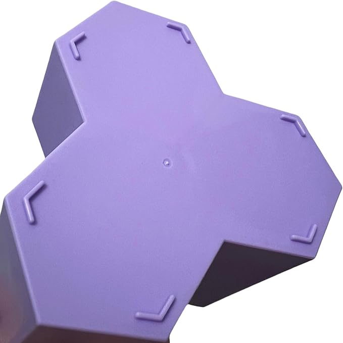 Pencil Organizer Pen Holder for Desk Pens Cup Small Desk Organizer Cute Pen Holder for Office,School and Home (Purple, Triangular)