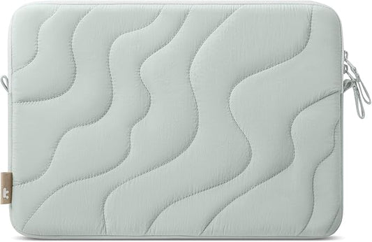 tomtoc 360 Protective Puffy Laptop Sleeve for 2026 13-inch MacBook Neo A3404 A18, Water-Resistant Quilted Soft Puffer Bag Shockproof Computer Case Work Bag Fits 12-13 Inch Surface Pro Copilot+ PC
