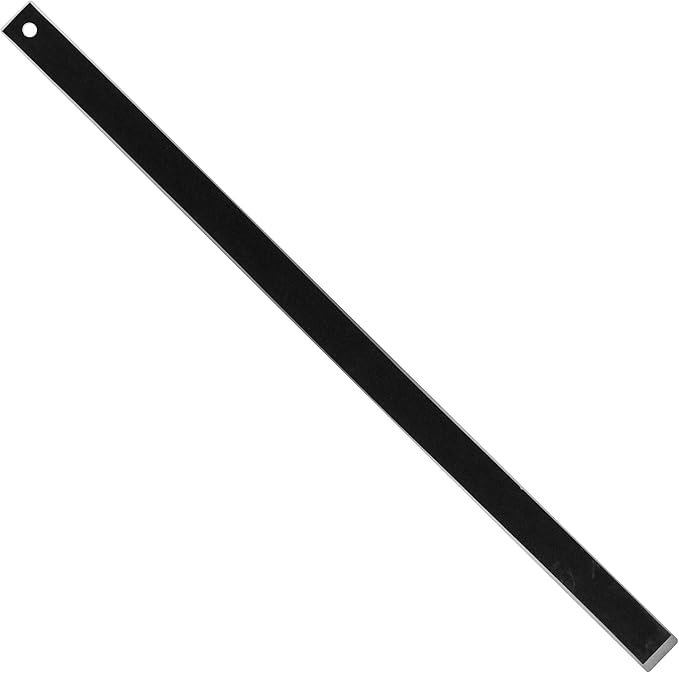 Pacific Arc Stainless Steel Ruler with Inch and Pica Measurements, 24 Inches Rubber Backed