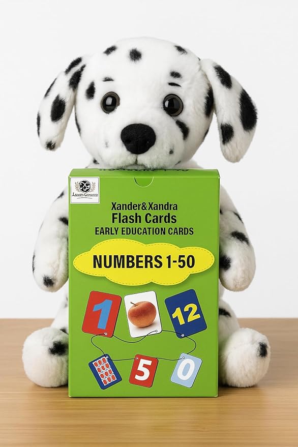 Number Flash Cards for Toddlers - Toddler Math Flash Cards - Learn Counting Flashcards Numbers 1–50 -Help Kids Count Games | Kids Toys Numbers Match for Preschoolers Kindergarten 2-6