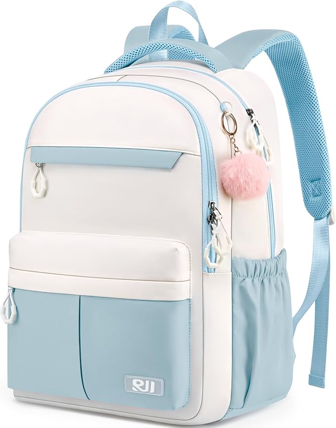 School Backpack for Teen Girls Women Students - 15.6 Inch Laptop Backpacks with Large Capacity Ergonomic Support, College Travel Daypack, Casual Bookbags
