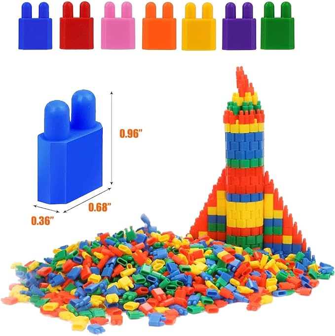 610PCS STEM Building Blocks Construction Toy - Child Branin Development Preschool Kindergarten Toy Learning & Education Toys for Preschool Learning Activities