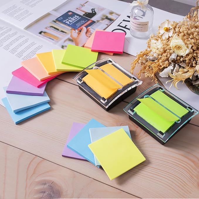 (18 Pack) Pop Up Sticky Notes Refill,3x3 in Popup Notepads,Accordion Stickies Super Sticking Power,Office School Memo Note Pads Bright Colors,Post on Windows Doors,Recyclable,Easy to Write on