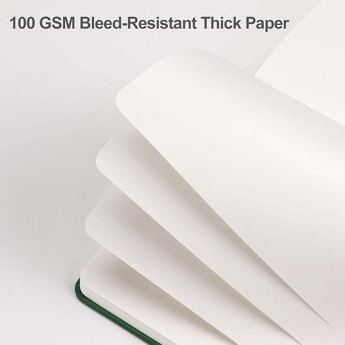 EMSHOI Blank Journal Notebook, 192 Pages, A5 Size (5.7'' x 8.3'')