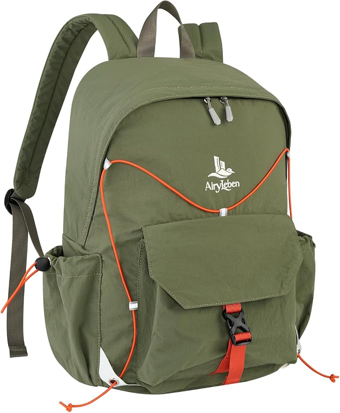25L Travel Backpack Women Men,Lightweight College Backpack,Green | Casual Daypack, Water Resistant Bookbag, Fit 15.6-inch Laptop, Travel Commuting Gym Hiking Work Bag, TSA Friendly