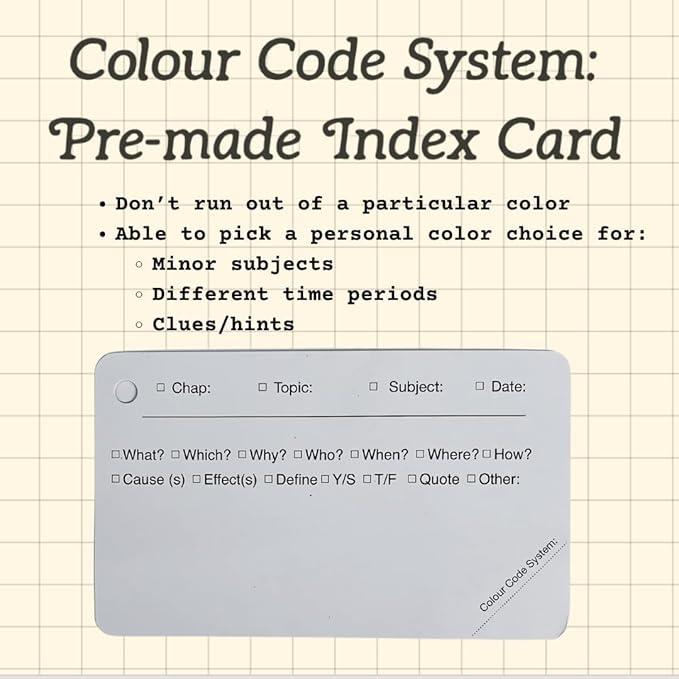 Tailored Flashcards to Curate Note Cards 5x3" Heavy Duty White Pre-made Index Cards with Rings, 450 Pack,2 Kraft Covers, 6 Binder Rings for Nursing College Students.