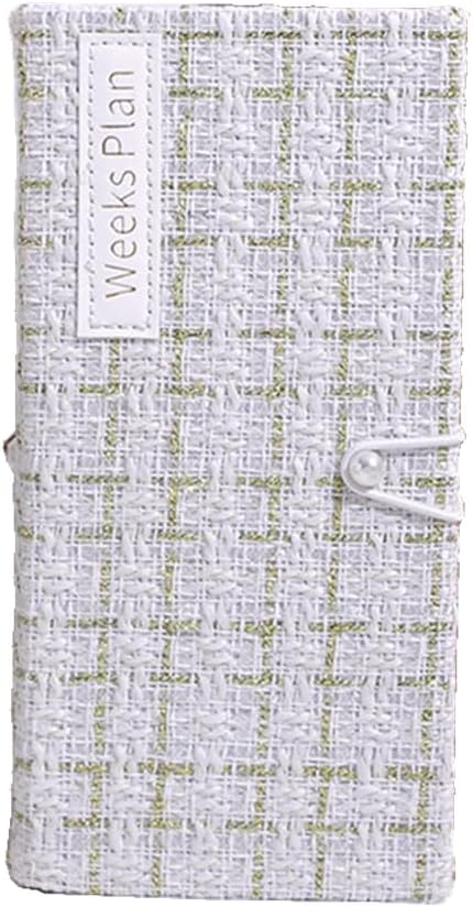 Undated Pocket Weekly Planner Schedule Organizer Agenda Year Month Week Plan A6 Notebooks (A6 undated planner White)