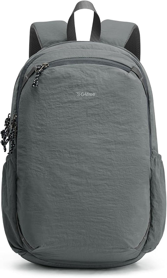 G4Free 15L Hiking Backpack Lightweight Small Daypack for Women Men | Padded Back&Strap, with Chest Strap, for Travel Outdoor Campus, Orange