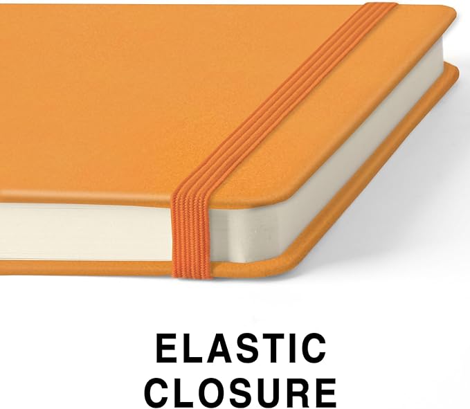 qianshan 5" x 5" Hardcover Sketch Book,Small Mixed Media Sketch Pad,58 Sheets 150GSM Acid-Free Artist Drawing Paper,Travel Journal Blank Notebook for Adults Painting,Illustration,Art Supplies.Orange