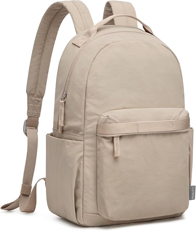 G4Free Small Backpack for Women, lightweight Daypacks for Travel School | Water-resistant Nylon Backpack, fits 13.3" laptop, Multi-pockets, Trolley strap, Comfy padded straps