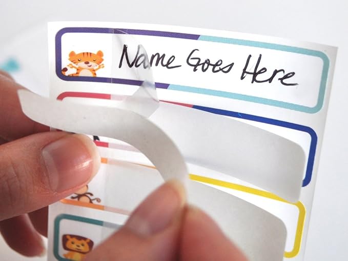 Bottle Labels, Write-On, Self-Laminating, Waterproof Kids Name Labels for Baby Bottles, Sippy Cup for Daycare School, Made in The USA, Dishwasher Safe (Transportation) Boy or Girl