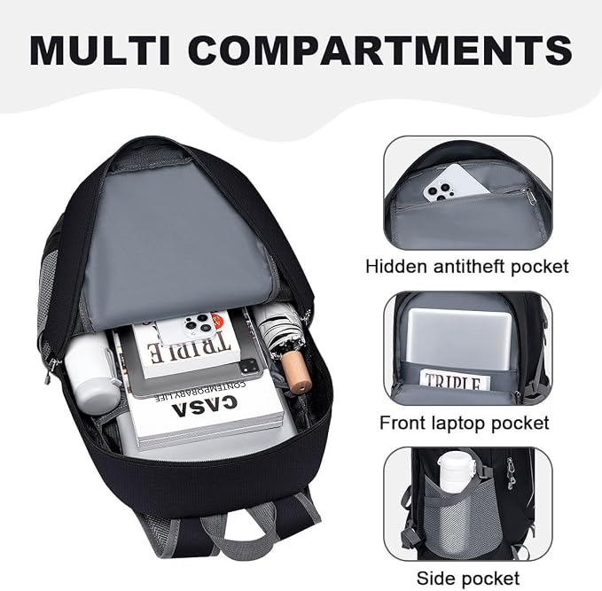 MIYCOO Ultralight Packable Backpack, 35L Waterproof Hiking Daypack | Travel Camping Foldable Daypack, Hiking Back Pack for Men Women, Dark Blue