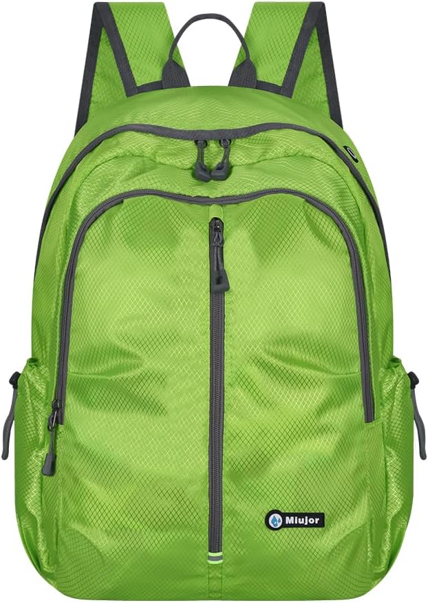 Lightweight Packable Foldable Backpack, Hiking backpack,Travel Backpack (Fluorescent Green)