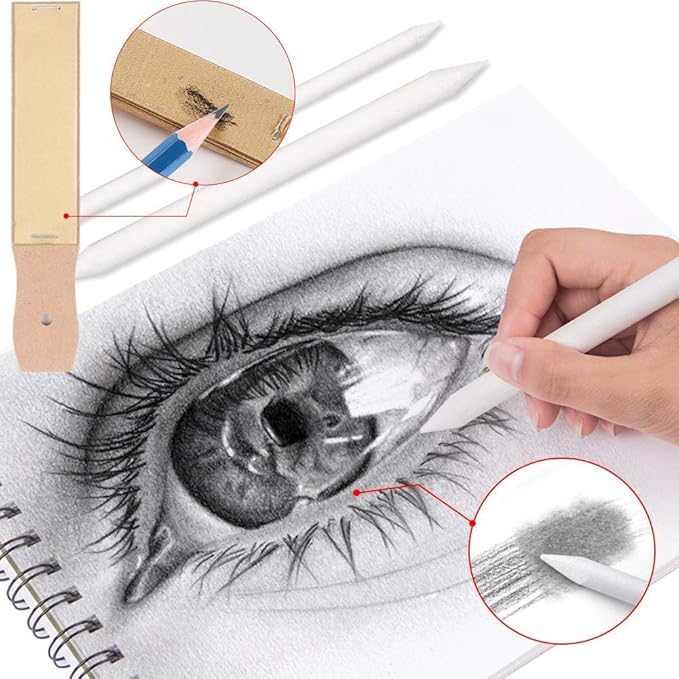 33 Piece Professional Art Kit Drawing Pencils with Sketch Kit, Charcoal Pencils, Graphite Pencils, Erasers with Kit Bag