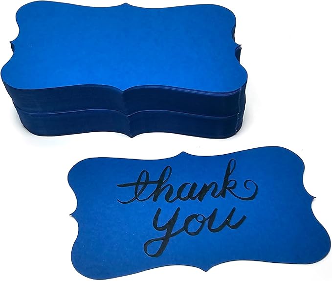 PPAPPAPPIYO Color Index Cards 3.5 x 2, 180gsm Thick Cardstock, Blank Colored Flash Cards for Study, Notes, Business Cards & Labels, Small Notecards 100 Pack (Dark Blue)