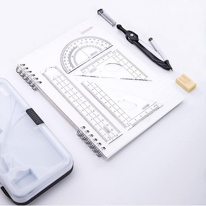 Compass Geometry Tool Compass Professional Drawing Tools Set Multifunctional Compass Learning Special Math Geometry Drawing Math Supplies Drafting Tools Geometry Tool Set (Color : A)