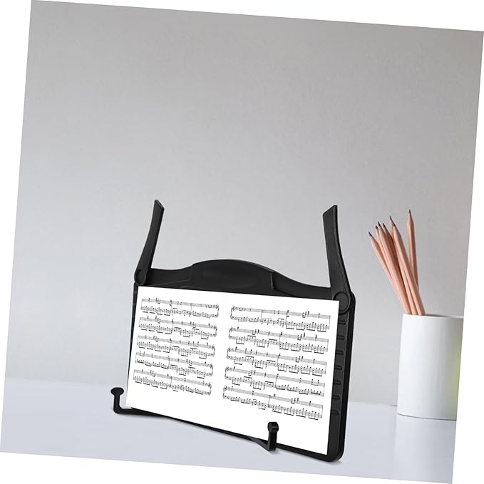 Desktop Music Stand Sturdy Sheet Music Holder for Home School Chic Design for Reading Textbooks Piano Scores More and Portable Reading Rack