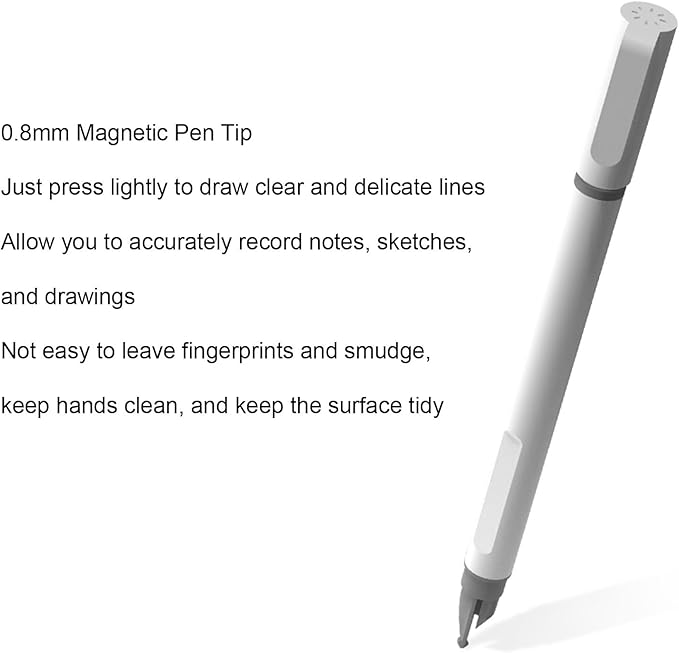 LICAEVEY Magnetic Dry Erase Board A4, Inkless Reusable Writing Board with 0.8mm Pen, Portable Desktop Whiteboard for Kids Drawing Note Taking Office