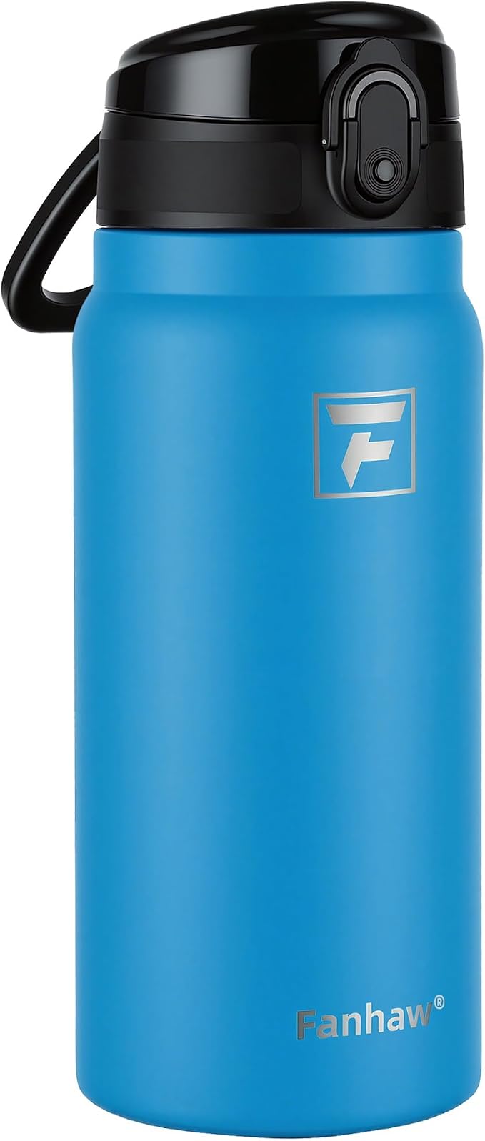 Fanhaw 20 Oz Insulated Stainless Steel Water Bottle with Chug Lid – Wide Mouth, Leak-Proof, BPA-Free – Ideal for Kids, Adults, Sports, Gym, and Outdoor Use (Sky Blue)