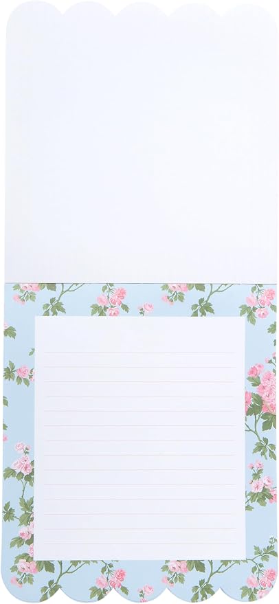 Laura Ashley 3-in-1 Layered Notepad 6.5x7.5 in 150 Lined Tear-Off Sheets