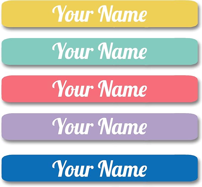 100 Pcs Personalized Labels for Kids School Supplies Waterproof, Custom Name Stickers Kids Labels for Travel, Daycare, Stationery