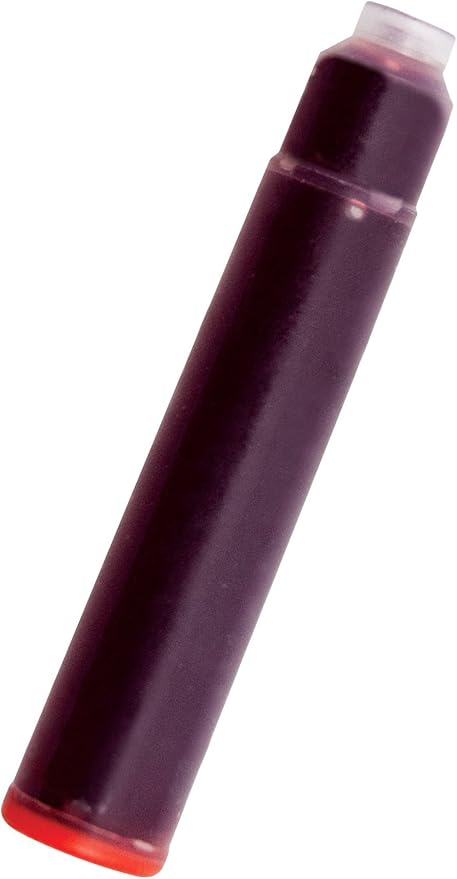 Monteverde Internatinal Size Cartridge to Fit Fountain Pens, Red, 6 per Pack (G302RD)