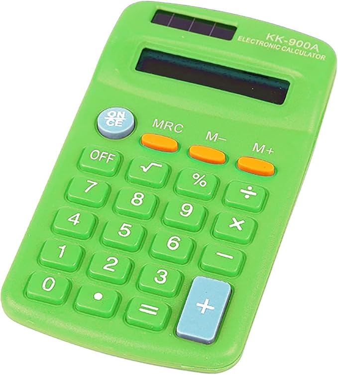 Calculators Desktop,12 Digits Big Buttons Dual Solar Power and Battery Basic Calculator with Large LCD Display,Basic 4 Function Calculator for Students Business Office Home School