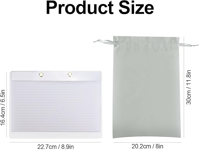 Lined Notepad with Acrylic Drafters Tablet Planner, 50 Sheets, 8.9 x 6.5 in, Perforated Sheets to-Do Notepad for Office Home Desk Accessory