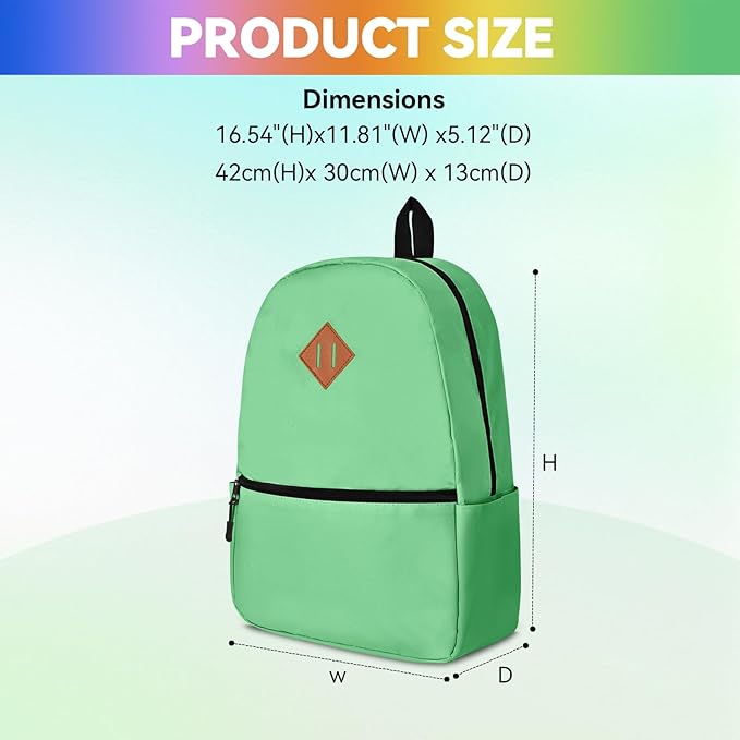 12 Pack Backpacks in Bulk,17-inch Lightweight Bookbags for Elementary,Middle,and High School Students,Bulk Backpacks for Kids,Boys,Girls,Classroom,Travel,Gym Supplies,Assorted 12 Colors