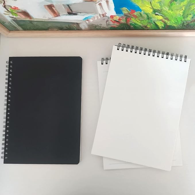 Spiral Steno Pads, Lined Note Pads, 3Pack, 6” x 8”, 60 Sheets Steno Books