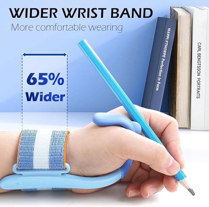 Pencil Grip for Kids Handwriting - Adjustable Anti-Hook Wrist Correctors for Children Students Pen Holding Trainer Toddler Finger Grips for Pencils Writing Posture Training Gripper Aid Tool