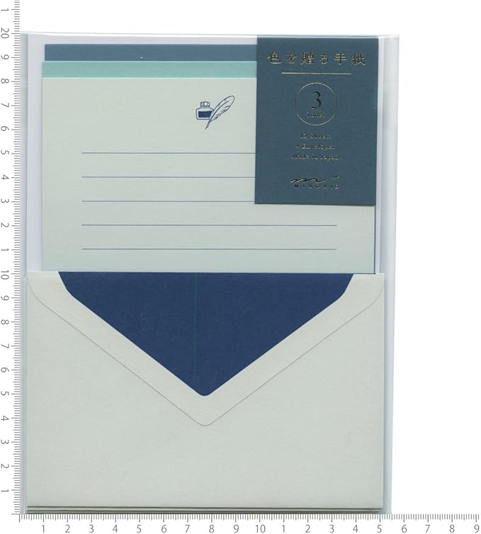 DESIGNPHIL 86916006 Midori Letter Set, Gift Color, Green