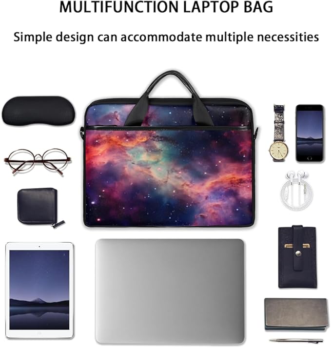Galaxy Laptop Sleeve Case for 13-15 inch Computer Bag Protective Laptop Handle Bag for Women Men