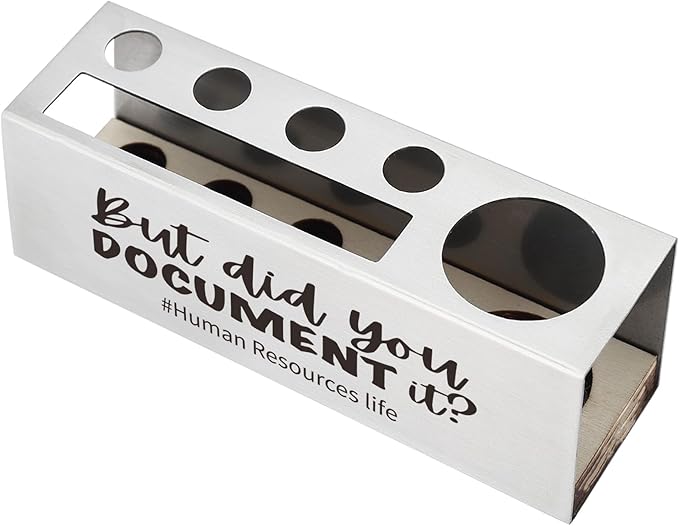 Funny HR Thank You Gift, Human Resources Office Humor Appreciation Gift, Sarcastic Workplace Desk for HR Professionals, Recruiters Compliance Teams, Office Pencil Holder for Desk SD290