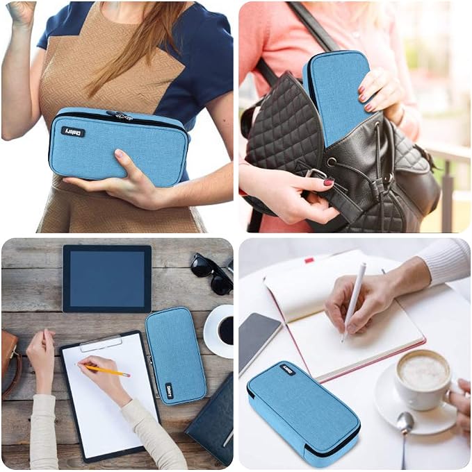 Chelory Big Capacity Pencil Case Large Pencil Bag Pouch Pen Case Pencil Marker Holder Stationery Storage Makeup Bag for Office Supplies Adults