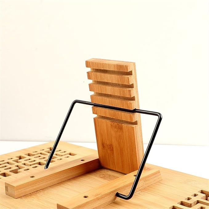 Book Stand for Reading Book Holders Simple Book Holder Wooden Bookstand Multi-functional Book Holder Height Adjustable Cookbook Stand Book Stand for Desk (Size : M)