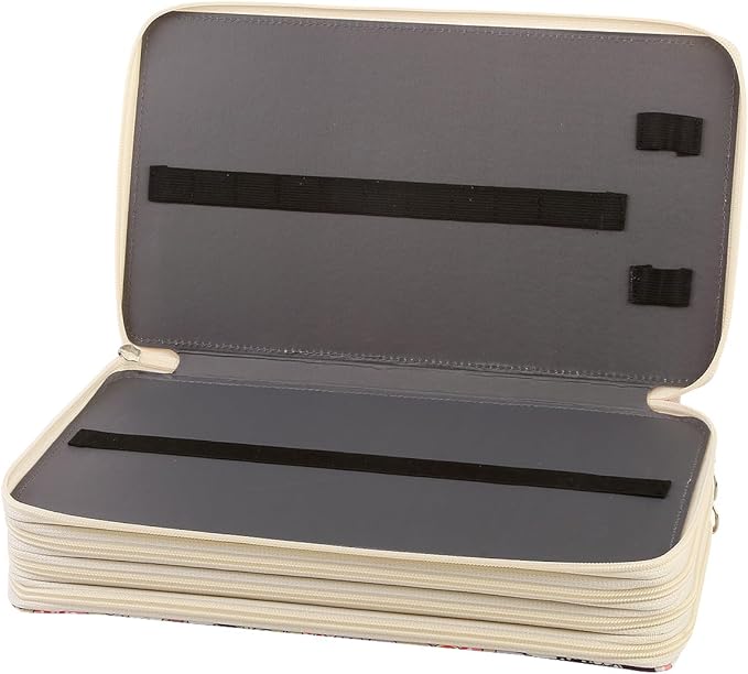 Portable Colored 300 Slots Pencil case Organizer with Printing Pattern for Watercolor Pens or Markers, Pencil Case Organizer for Artist
