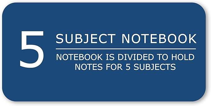 Roaring Spring Environotes Recycled Spiral Notebook, 5 Subject, 11" x 9", 160 Perforated Sheets, 20 lb Bio-Based Paper, College Ruled w/ Margin, Assorted Earthtone Covers, Double Pocket, 4 Dividers, Made in USA