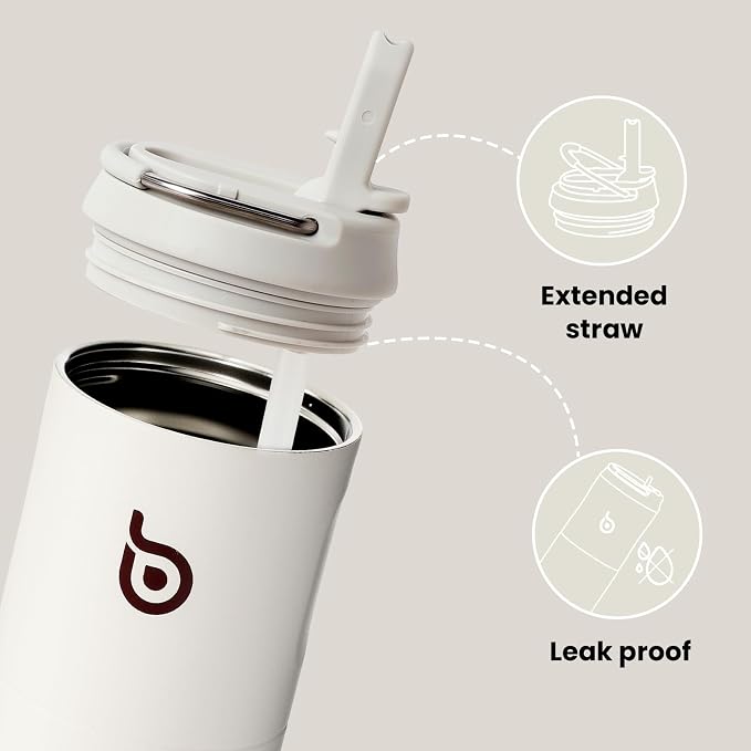 BOTTLE BOTTLE Insulated Water Bottle 24oz with Straw Lid and Handle Sports | for Travel Gym school,Stainless Steel Water Bottles,Double-Wall,Vacuum Metal,Leak Proof,BPA-Free