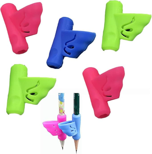 8 Pcs Pencil Grippers, Toddler Pen Grip Pen Holder for Kids Learning Tool Stationery Aid Grip Posture Correction Device Pencil Gripper Kids for Writing Posture.