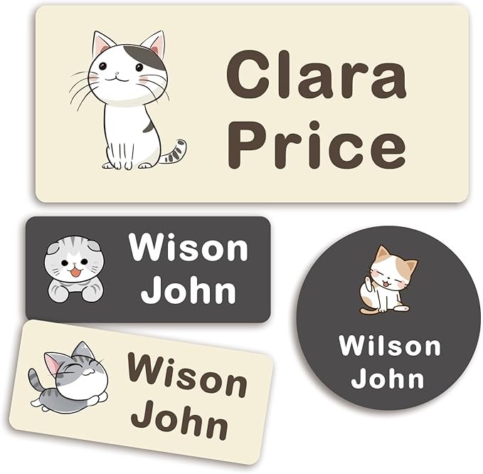 304 Personalized Daycare Labels with Name,Custom Waterproof Name Stickers,No Iron Sticker for Clothing Tags,Water Bottles,School Supplies,Personalized Name Stickers Labels for Clothes,Lunch Box