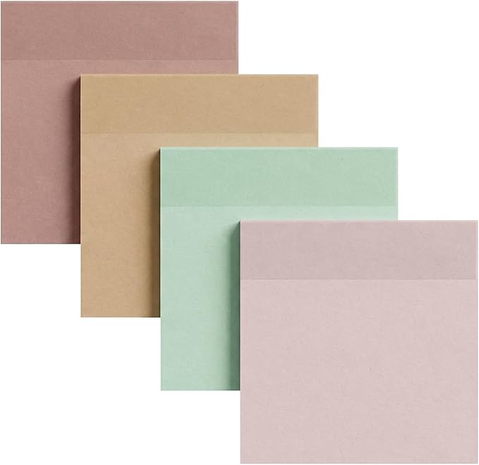 Grevosea 200 Pcs Transparent Sticky Notes 3x3 Inch, Clear PET Self-Adhesive Waterproof Note Pads, Translucent Sticky Notes for Bible Journaling Book Tabs Office School Aesthetic Decor