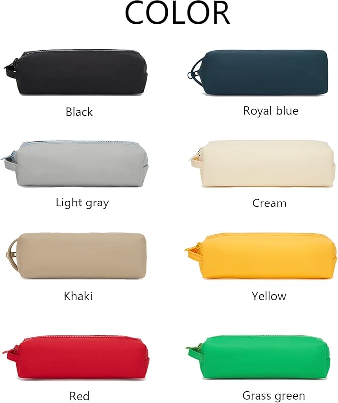 Pencil Case Soft School Pencil Pouch Bag for Easy Carry Stylish and Durable (Yellow)