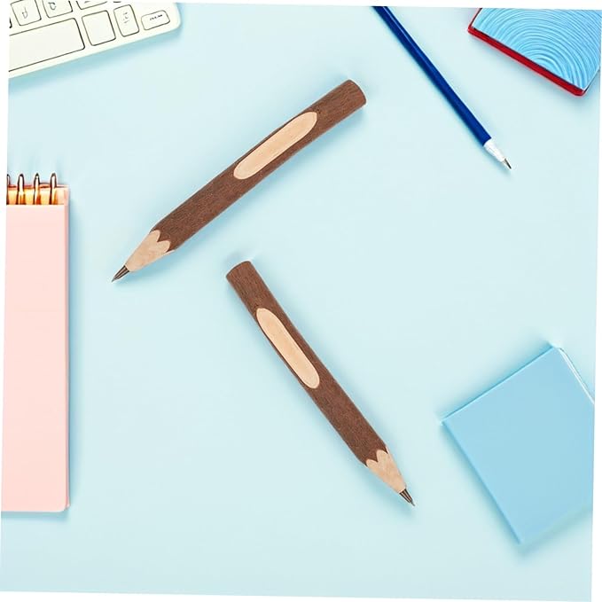 Wooden Ballpoint Pens Tree Bark Texture 13cm Natural Branch Writing Pens Biodegradable 10pcs Portable Office School Supplies